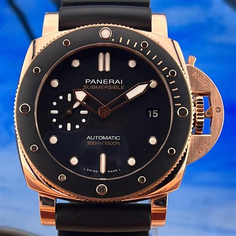 panerai rose gold ladies|42mm submersible goldtech pam.